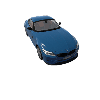 Car with interior 24_Blue
